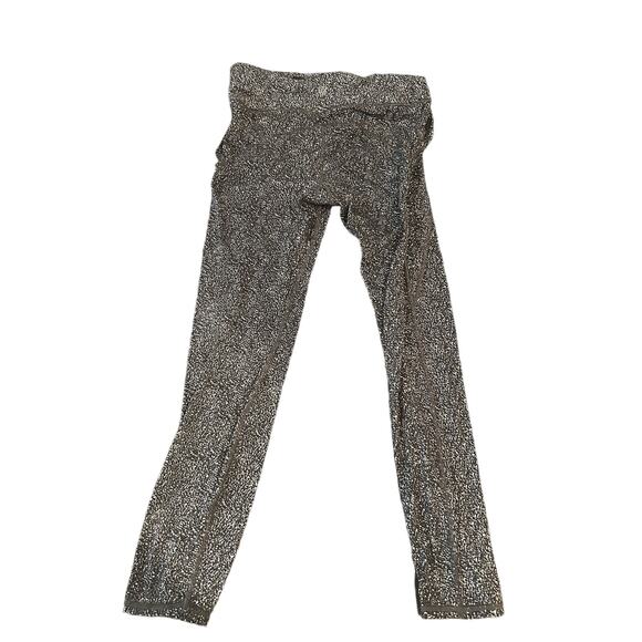 Athleta Pants - Athleta Medium Cropped Leggings Speckled Black White Gray Neutral Color